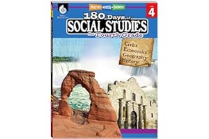 Shell Education 180 Days: Social Studies, Civics for 4th Grade Practice Workbook for Classroom and Home, Cool and Fun Practice Created by Teachers (180 Days of Practice)