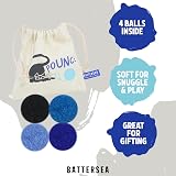 Rosewood Battersea Pounce Balls Cat Toy - Blue, 12cm x 10cm, Catnip view 2