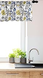 Ambesonne Garden Window Valance, Romantic Peony