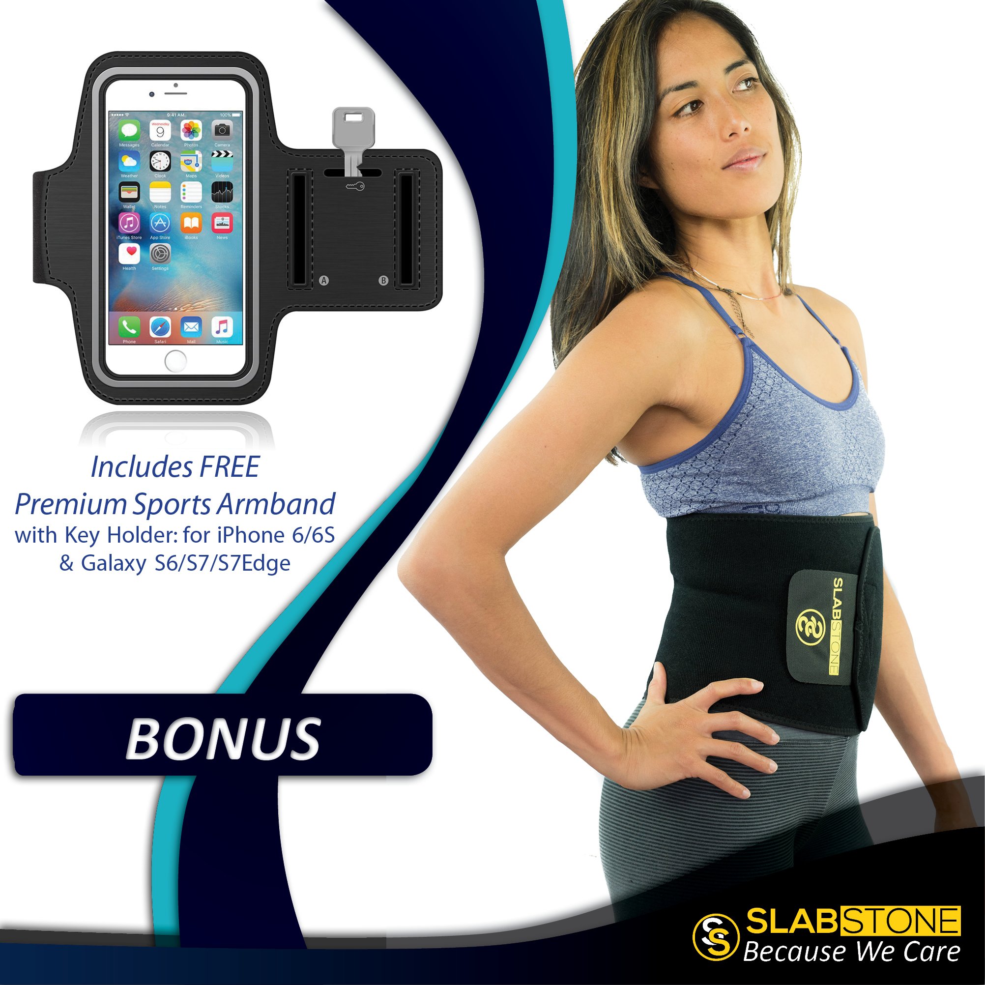 SLABSTONE Waist Trimmer Ab Belt Tummy Tuck Belt Stomach Wraps For