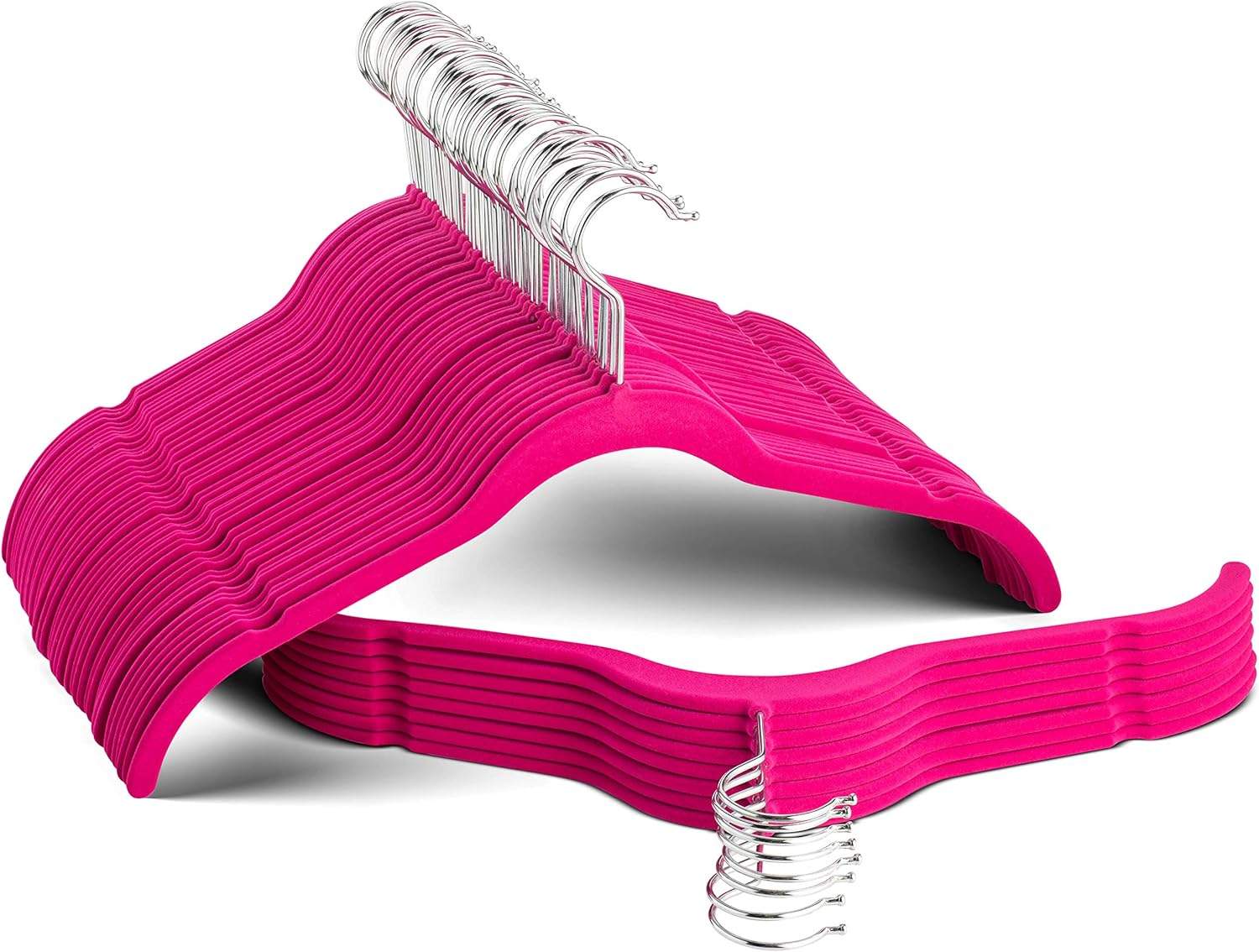 Zober 60 Pack, Premium Quality Space Saving Velvet Shirt Hangers