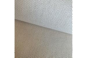 SEWCRANE 22 Count Evenweave Cloth Embroidery Cross Stitch Fabric, Natural Color Ecru, W59 x L20