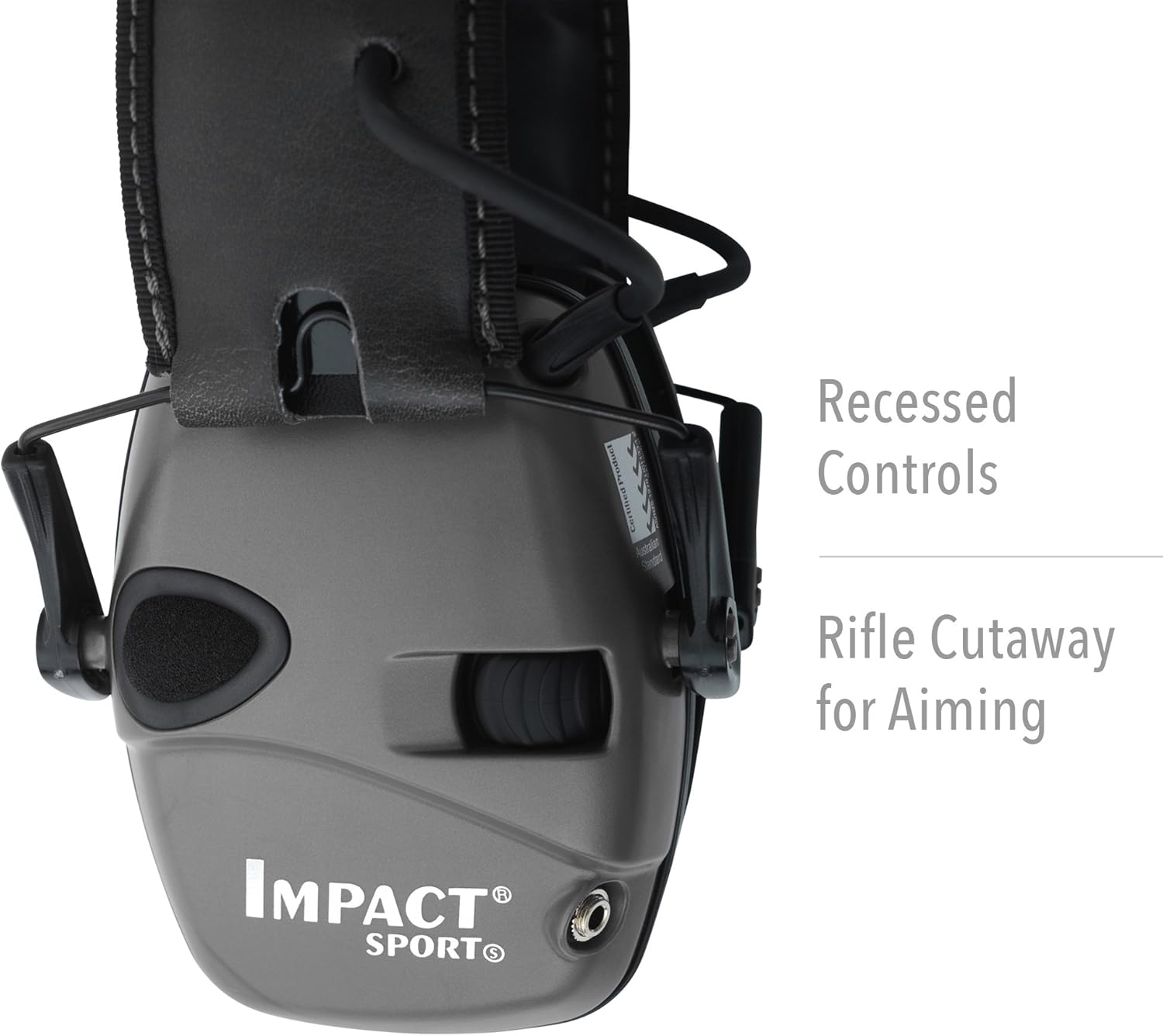 Howard Leight by Honeywell Impact Sport Sound Amplification Electronic Shooting Black Earmuff with Genesis Sharp-Shooter Shooting Glasses, Clear Lens: Home Improvement