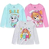 Paw Patrol Nickelodeon Everest and Skye Girls 3 Pack Long Sleeve Shirts