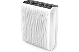 AROEVE Air Purifiers For Home Large Room Up to 1395 Sq Ft with Air Quality Laser Sensors, H13 True HEPA Filter, Washable Filters, Filters Pet Dander, Pollen, Smoke, Dust for Bedroom Office, MK07 White