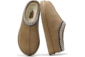 Project Cloud Mens Slippers 100% Genuine Leather with Australian Shearling Lining & Memory Foam Insole Outdoor & House Slippers for Men - Non-Slip Fuzzy Mens Shoes(Relaxation)