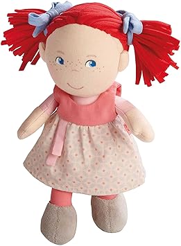 Haba 5737 - Puppe Mirli weiche Stoffpuppe, für Babys ab 6 Monaten zum Spielen, Kuscheln und Trösten, ideales Geschenk zur Geb