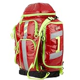 STATPACKS G3+ Perfusion Medical Backpack, Red Hybrid EMS Pack | 40 L hybrid carry as backpack, side-sling or handheld; four grab handles; removable center shelf; included dividers
