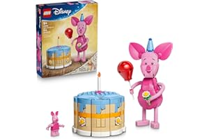 LEGO Disney Piglet's Birthday Fun Building Toy - Winnie The Pooh Toy for Girls & Boys, Ages 9+ - Gift for Birthdays - Kids Ro