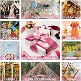 ZHIHUI Red Satin Ribbon 10mm 22m Wedding Gift Wrapping Hair Bows view 7