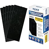 VEVA Pre-Filter Replacement Compatible with Hamilton Beach 04383, 04384, 04386 Air Purifier - 6 Pack - Smoke and Odor Eliminator Carbon Filters