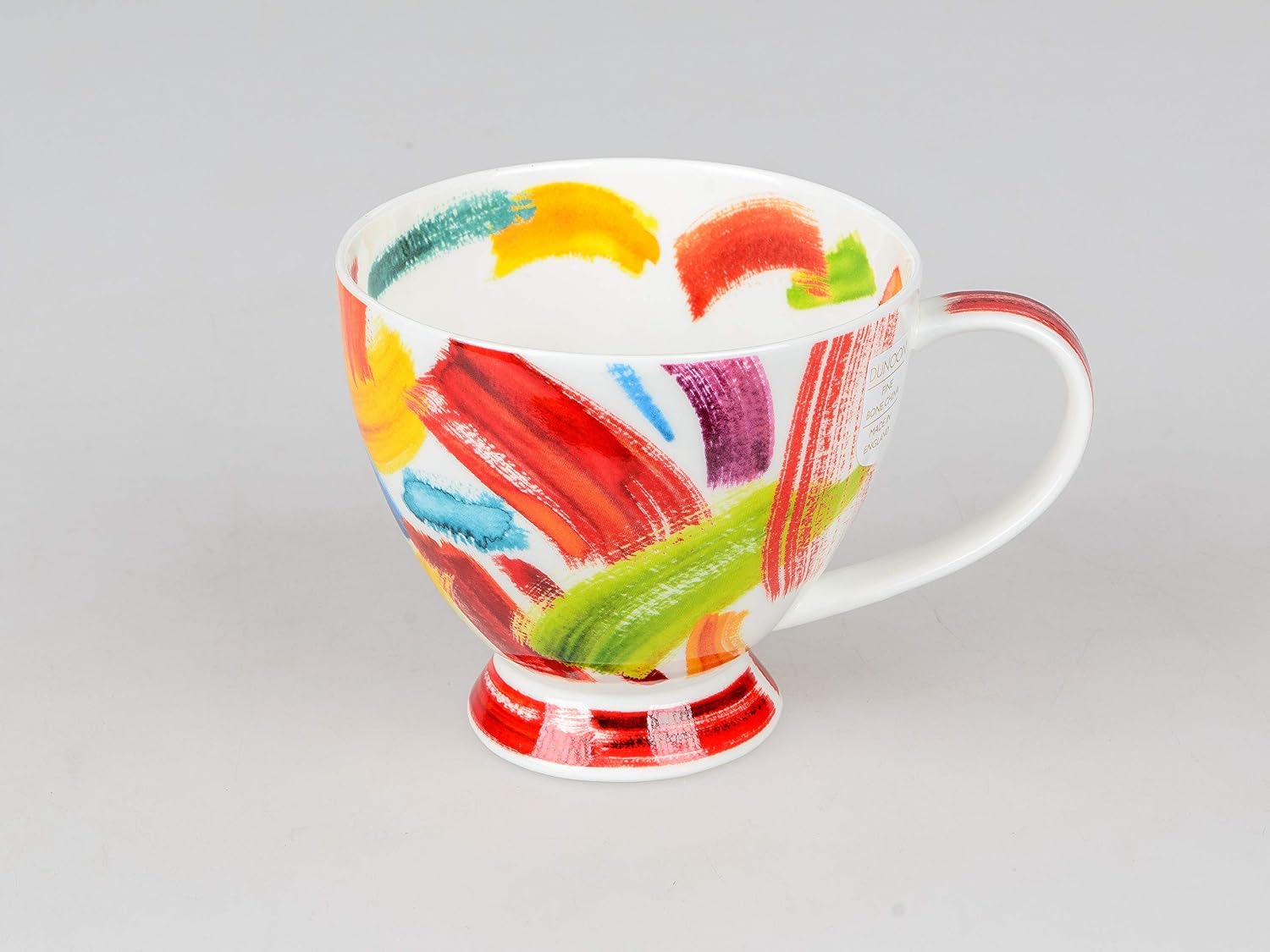 Dunoon Skye Mug Porcelaine Fine Chat Éclaboussures Noir Et Blanc – 450 Ml, Design Amusant Et Tendance