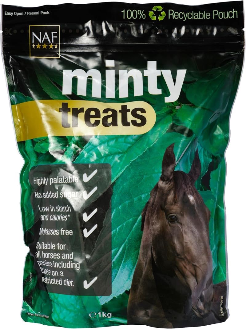 NAF Minty Treats for Horses 1kg Natural Mint Grain Free No Added Sugar