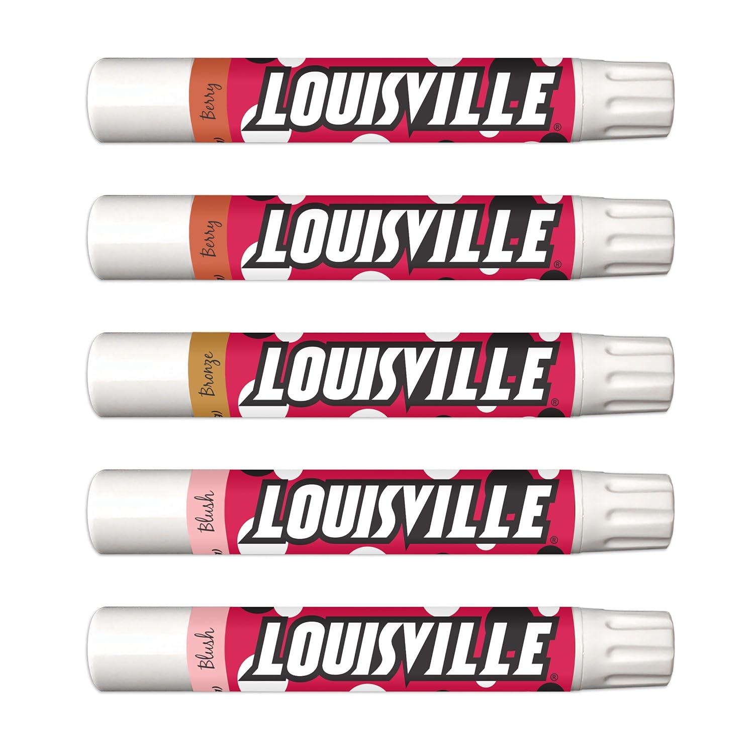 Amazoncom 10 Offlouisville Cardinals 5 Piece Shimmer Lip