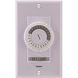 Woods 59745 59745wd 24 Hour Mechanical Converts A Wall Light Switch To Timer White Amazon Com