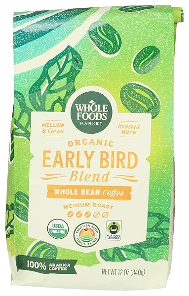 WHOLE FOODS MARKET, ORGANIC EARLY BIRD BLEND, MEDIUM...