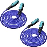 FITMYFAVO Jump Rope Cotton Adjustable Skipping Weighted jumprope for Women, Adult and Children Athletic Fitness Exercise Jumping Rope