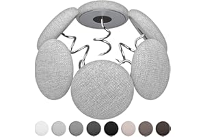 AHAILUOO 12 Colors Fabric Covered Button Twist Pins Dust Ruffle Pins- for Sofa，Upholstery，Armchair Caddies, Armrest Covers,Bed Skirts, Slipcovers, Headliners (Light Gray, 12)