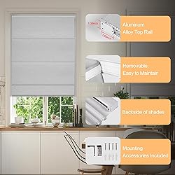 BERISSA Roman Shades for Interior Windows, Room