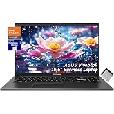 ASUS Vivobook Go 15.6&rdquo; Business Slim Laptop, AMD Ryzen 3 7320U, 8GB DDR5 RAM, 128GB SSD, Webcam, USB C, 180&deg; Lay-Flat, WiFi, Bluetooth5.1, Win 11, w/Cloth