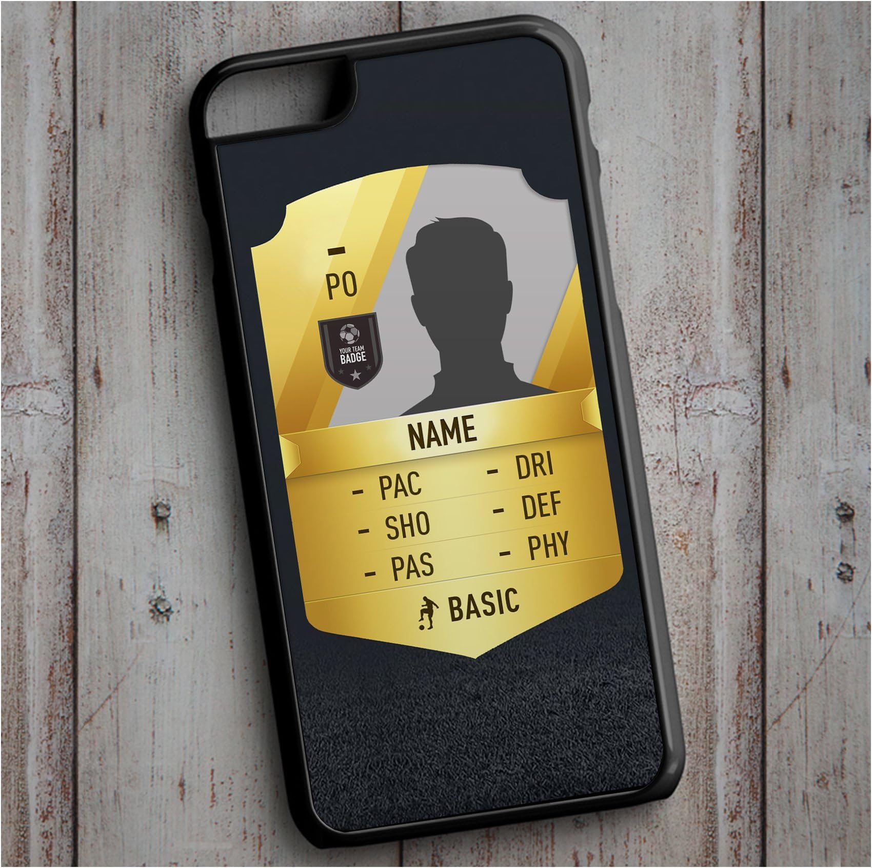 Fifa 18 Custom Ultimate Team Card | Player Ratings iPhone Rubber Case Cover iPhone 4, 5/5s, 5C, 6/6s, 6/6s PLUS, 7, 7 PLUS, 8, 8 PLUS, X