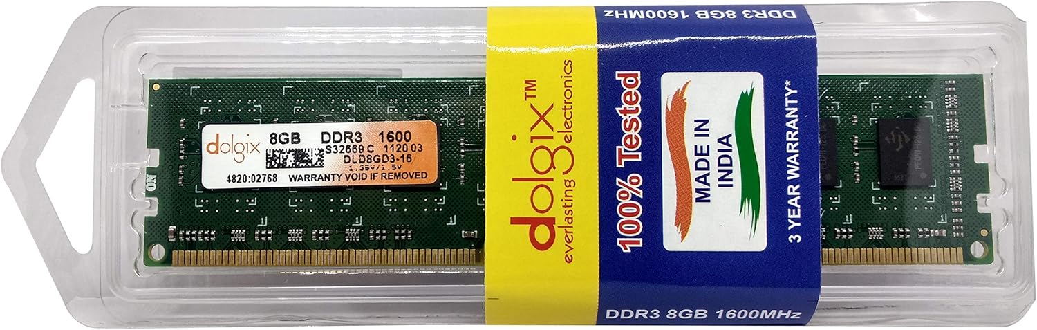 Dolgix 8gb Ddr3 1600mhz Pc3 Dimm Desktop Ram Module 2rx8 1 35v 240 Pin Non Ecc Unbuffered Memory Upgrade At Amazon Com