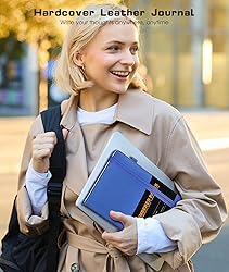 Lined Journal Notebook for Women Men, 256 Numbered