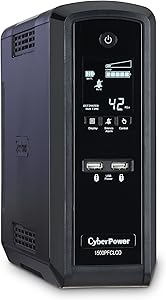 CyberPower CP1500PFCLCD PFC Sinewave UPS 1500VA 900W PFC Compatible Mini-Tower
