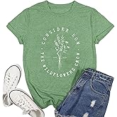 Ascrazy Christian Shirt for Women Bible Verse T-Shirts Faith Blessed Inspirational Shirts