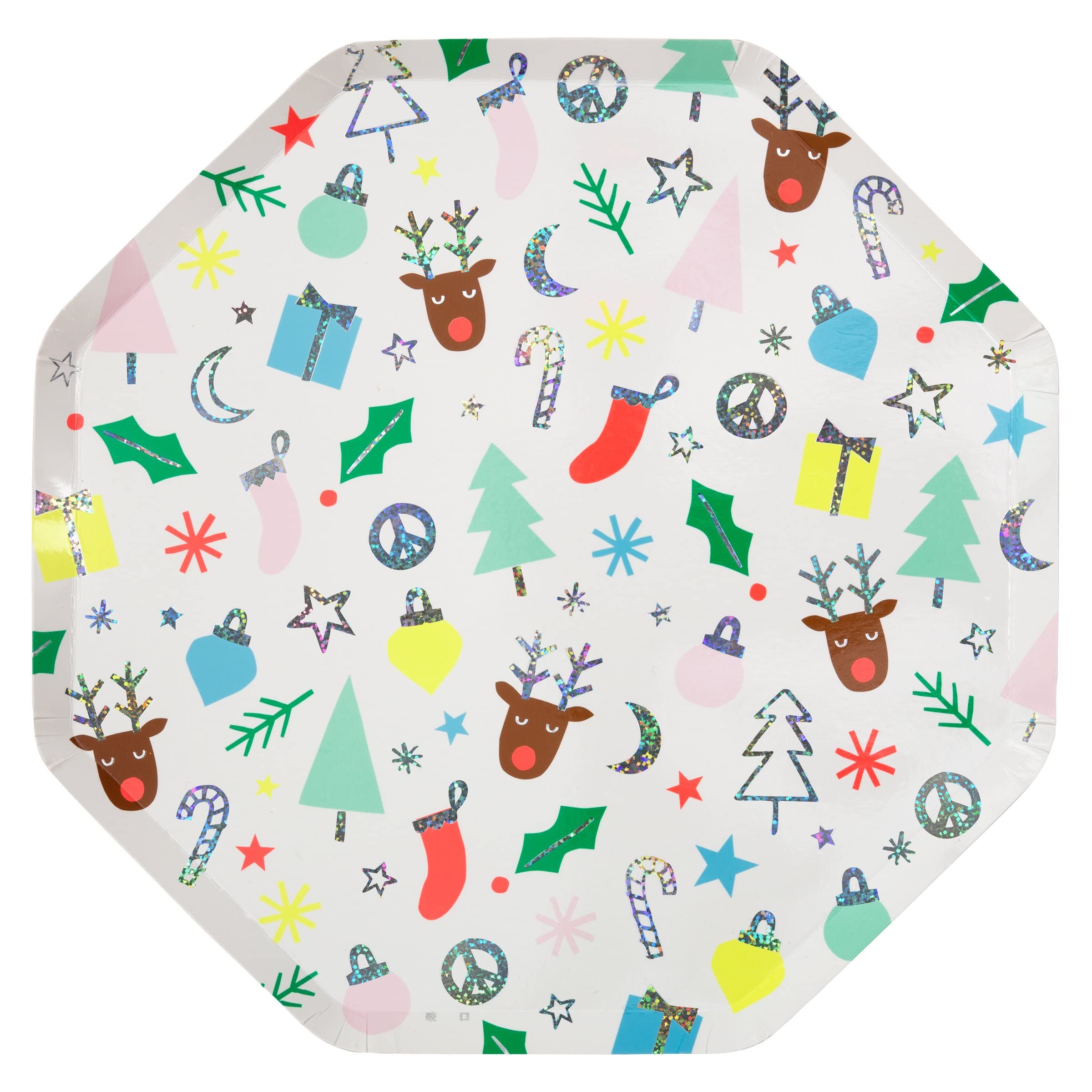 Meri Meri Festive Fun Dinner Plates (Pack of 8)
