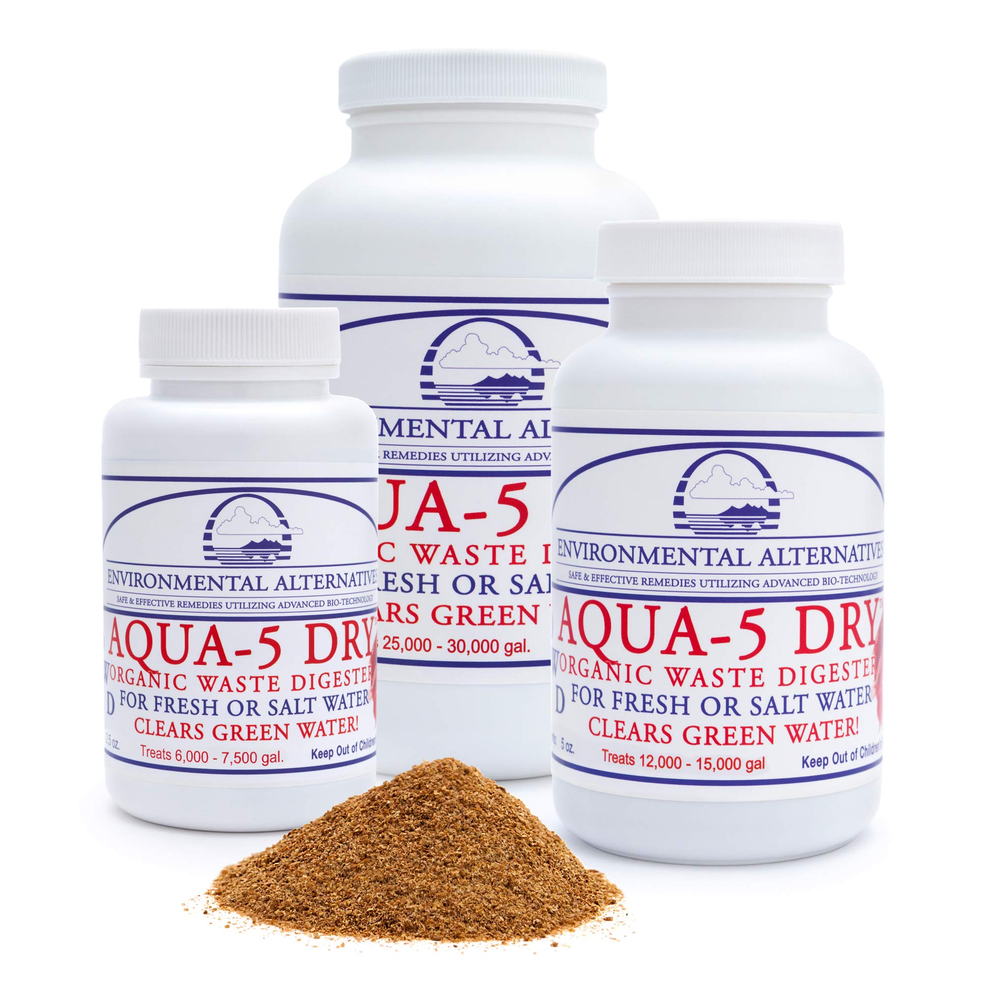 Aqua-5 Dry 70 to 280 g Sufficient for 150,000 L