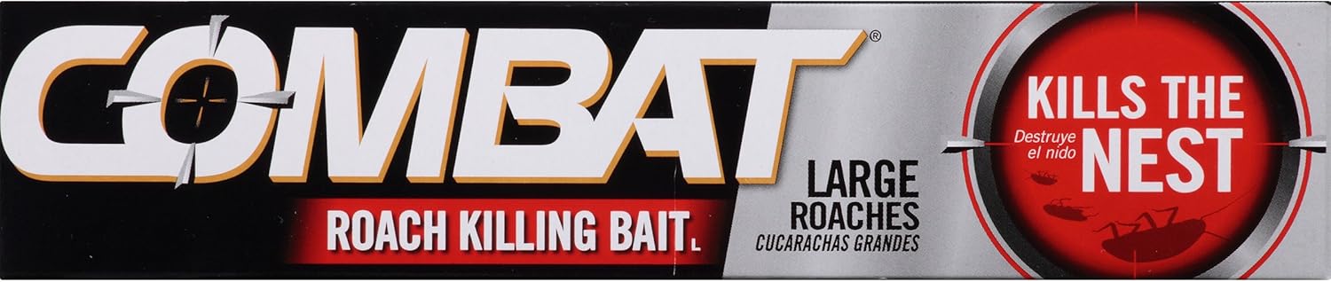 Combat Roach Killing Bait, Large Roach Bait Station, Kills the Nest, Child-Resistant, 8 Count : Home Pest Lures : Garden & Outdoor