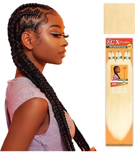 Amazon.com : Sensationnel Braids XPRESSION 3X Pre-Stretched Braid