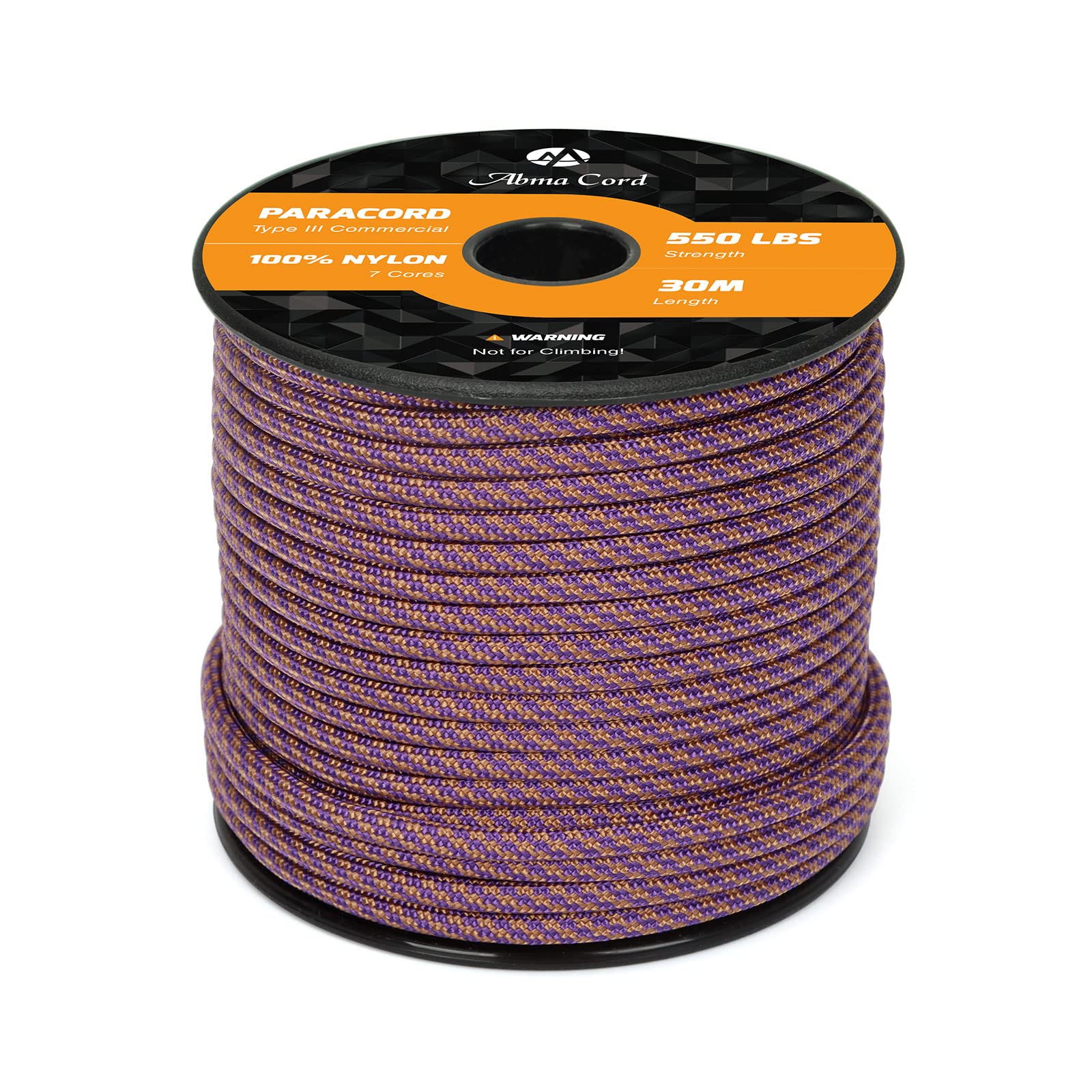 Abma Cord Paracord 550 4mm Nylon Rope Type III 7 Strands Parachute Cord - Max. 250kg (550lbs)