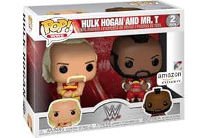 Funko Pop! WWE - Hulk Hogan & Mr. T, Hulkamania 2 Pack, Amazon Exclusive (51720)