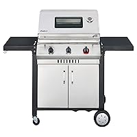  Enders Monroe 3 S Turbo Gas-Grillstation 3 flammig großer Silber Garten ✔ Rollen ✔ Deckel ✔ Seitentische beidseitig ✔ Unterschrank ✔ eckig ✔ rollbar ✔ Stand ✔ Grillen mit Gas ✔ mit Station ✔ mit Rädern 