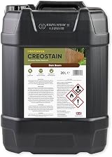 POSTSAVER Creostain Dark Brown Oil Wood Stain Preserver Creosote Substitute 20L