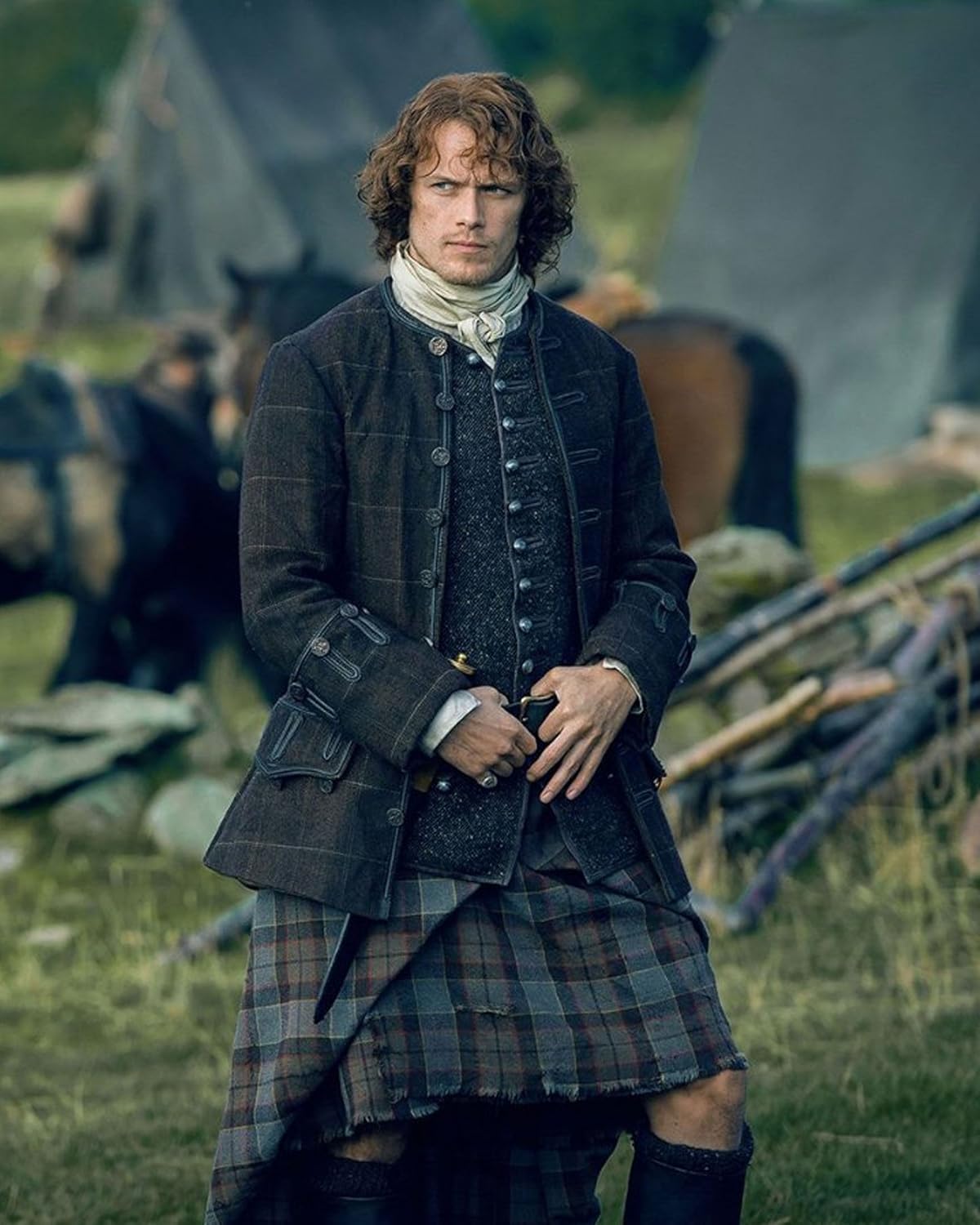 Jamie Fraser in Outlander.