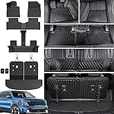 JOULARISE Floor Mats Cargo Mat Set for 2021-2024 2025 2026 Kia Sorento 6/7 Seats Car Mat Accessories(Not Fit Hybrid), All Weather TPE Cargo Liner Trunk Mat for S LX EX SX(Floor Mats+2-in-1 Cargo Mat)