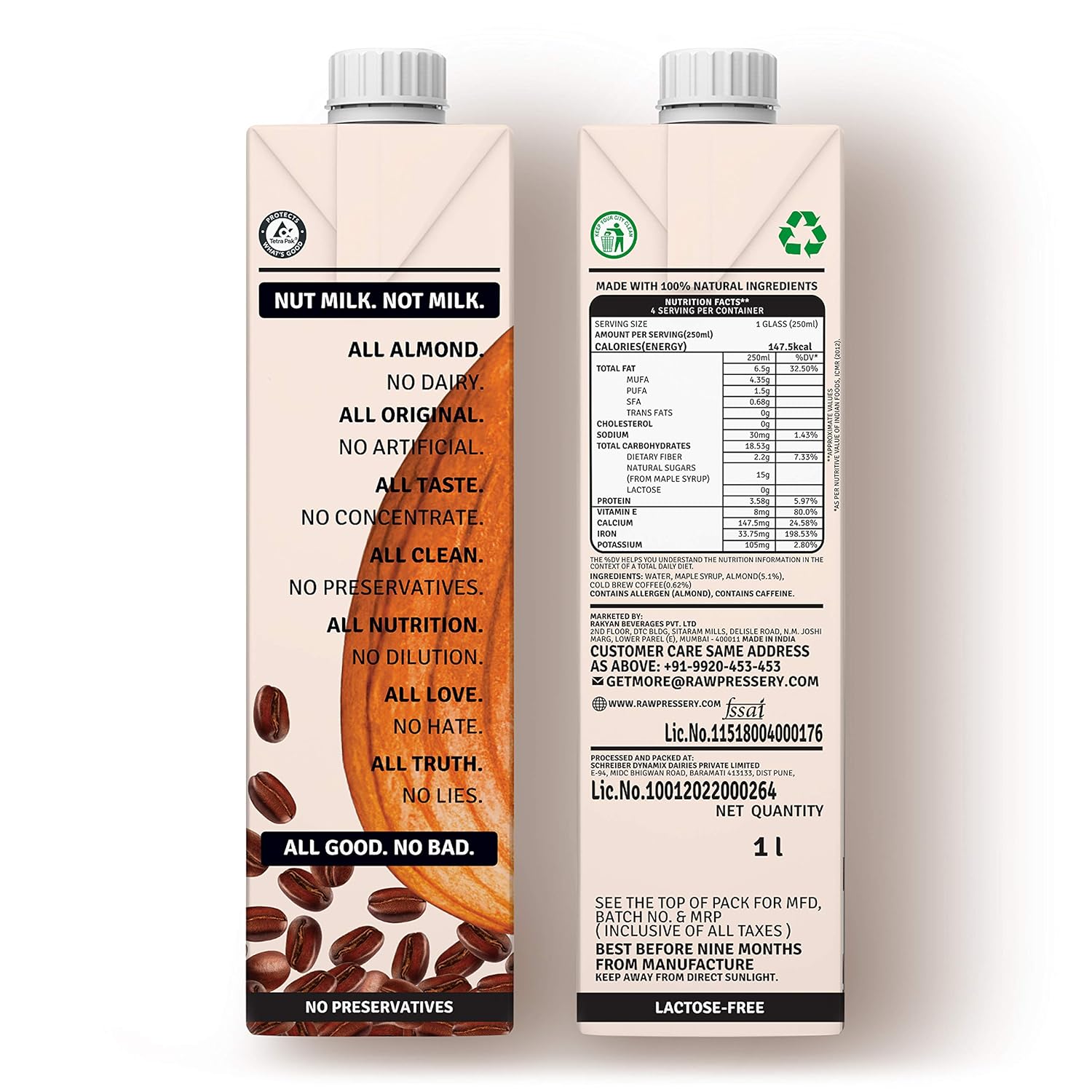 Fresh Almond Milk Nutrition Facts Runners High Nutrition