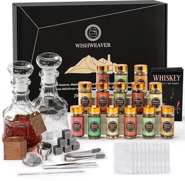 ALCOHOL INFUSION KIT,14 NATURAL DIY WHISKEY MAKING KIT...