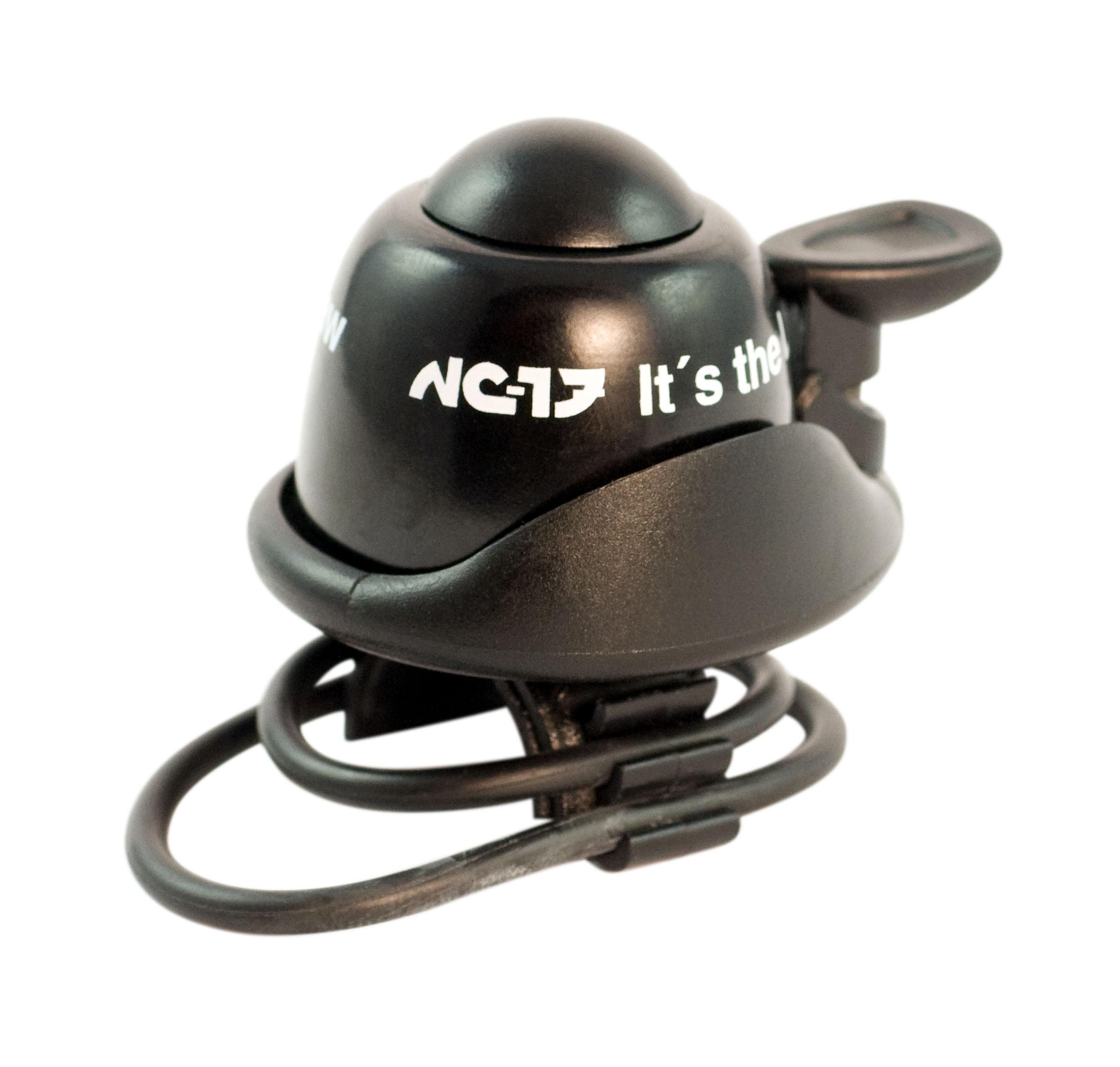 NC-17 Safety Bike Bell/Aluminium Bicycle Bell for all Bikes/Bicycle Horn/clearly audible sound / 6, black