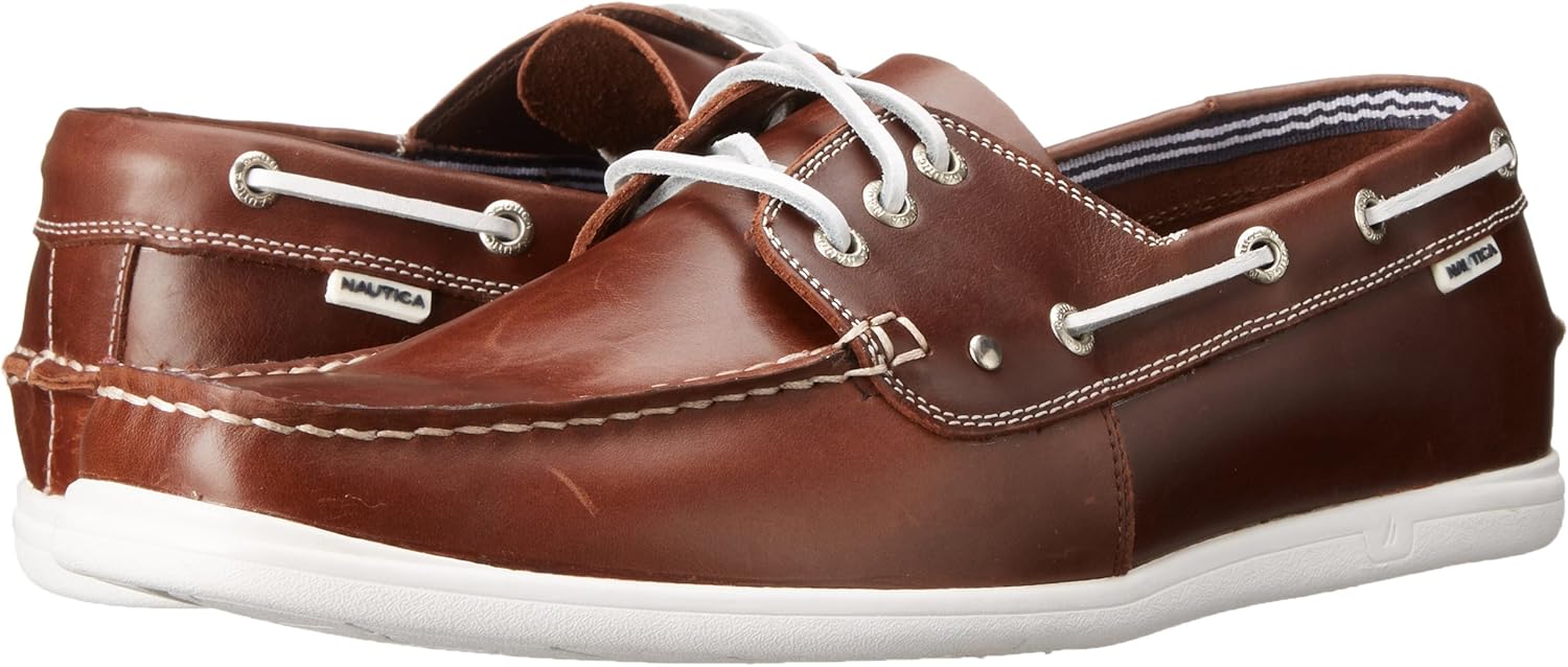 nautica leather boat shoes