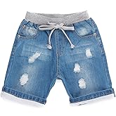 Encontrar Boys Blue Ripped Denim Shorts 2T-8