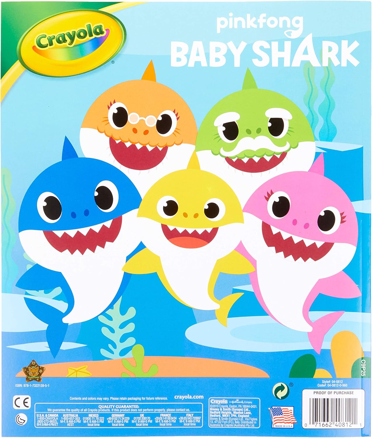baby shark coloring book