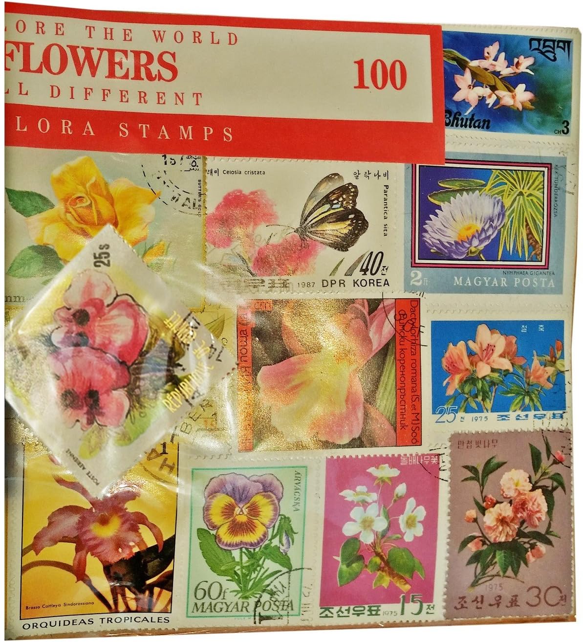 Worldwide Flower Flora Stamp Collection - Image 4
