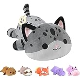 Onsoyours Original Weighted Panther Cat Plush, Cute Hugging Black Leopard Kitty Weighted Stuffed Animal, Soft Collectible Gift for Kids & Adults(9.8", 1.0 Lbs)