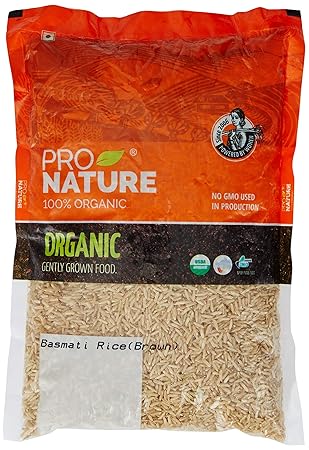 Pro Nature 100% Organic Brown Basmati Rice, 1kg