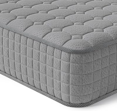 Vesgantti 3ft Single Mattress 10 Inch Hybrid Memory Foam Pocket Spring Grey
