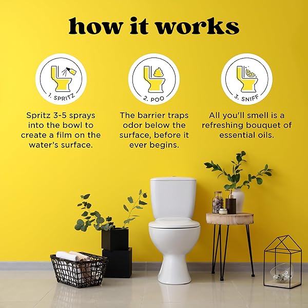 POO-POURRI BEFORE-YOU-GO TOILET SPRAY, ORIGINAL CITRUS, 2 FL OZ, UP TO 100 USES, BATHROOM ODOR DEODORIZER WITH ESSENTIAL OILS FOR HOME OR WORK, TRAVEL ESSENTIALS, TSA APPROVED SIZE, LEMON BERGAMOT
